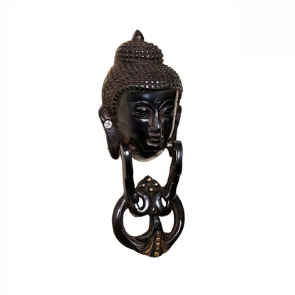 Brassaura® Brass Buddha Door Knocker | Height 8 Inches