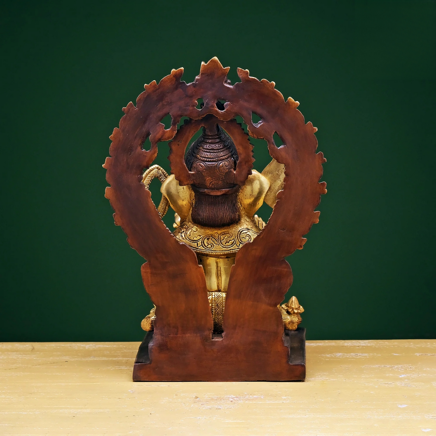 Brassaura® Brass Ganesha Statue with Prabhavali | Height 13 Inches