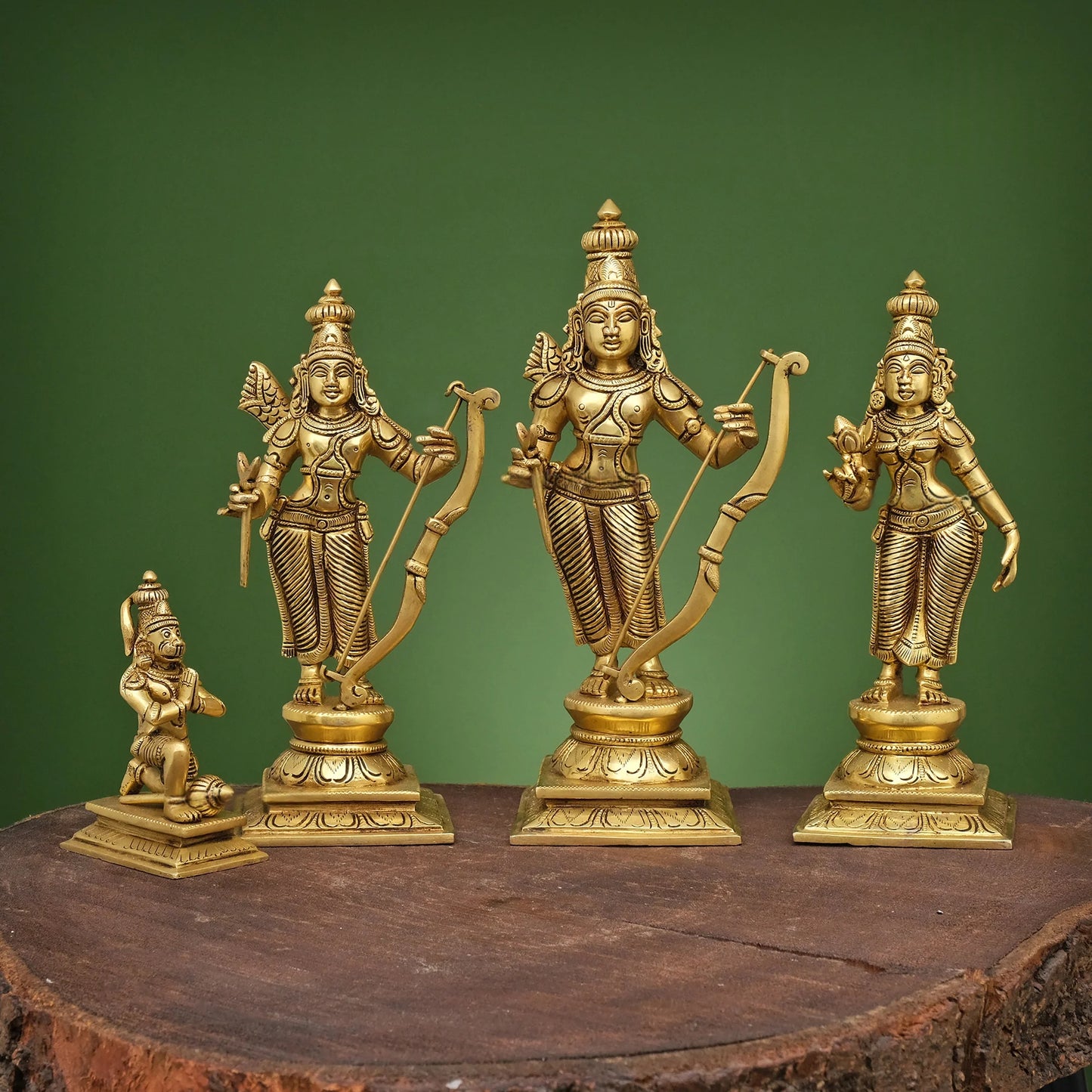 Brassaura® Brass Ram Darbar Statue | Height 12 Inches