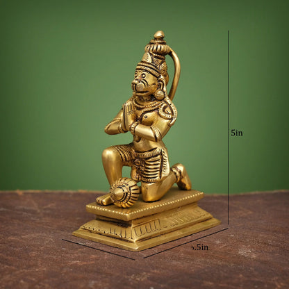 Brassaura® Brass Ram Darbar Statue | Height 12 Inches