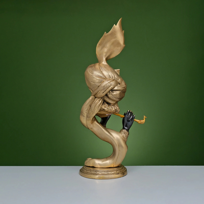 Brassaura® Brass Modern Krishna Idol Playing Bansuri | Height 20 Inches