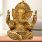 Brass Modern Ganesha Idol for Home and Decor Weight 1.5 Kg Height 13 cm