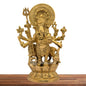 Brass Ganesha and Lion Idol for Home and Decor Weight 2.2 Kg Height 23 cm