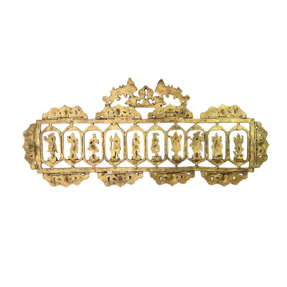 Brass Vishnu Dashavatara for Home and Decor Show Piece Weight 8.5 Kg Height 41 cm