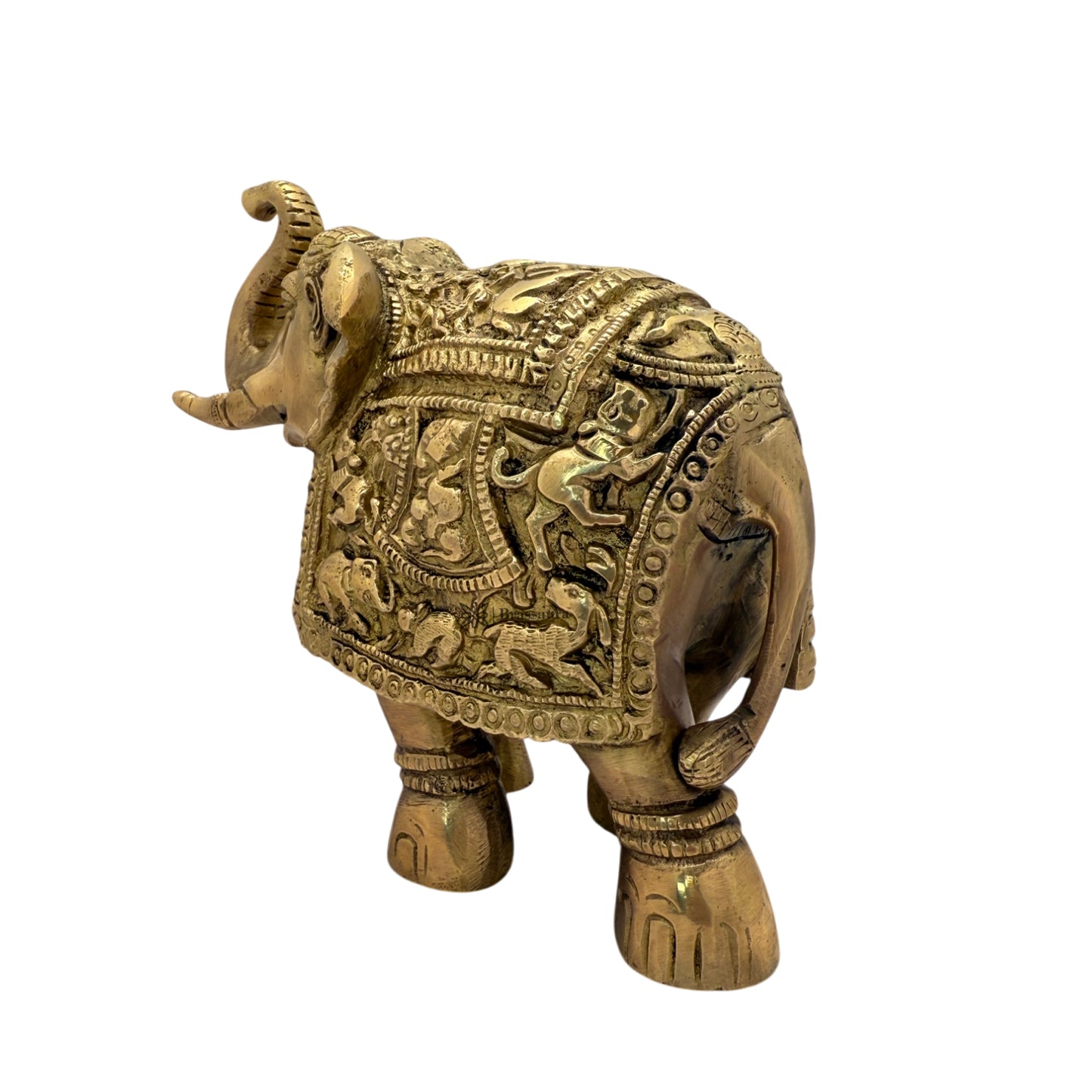 Brass Elephant Statue for Home and Decor Height 25 cm Weight 3 Kg