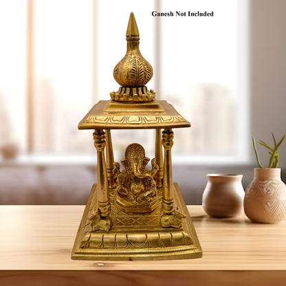 Brass Temple Statue for Home and Decor Gifts Weight 4.3 Kg Height 25 cm