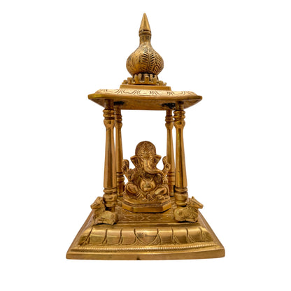 Brass Temple Statue for Home and Decor Gifts Weight 4.3 Kg Height 25 cm