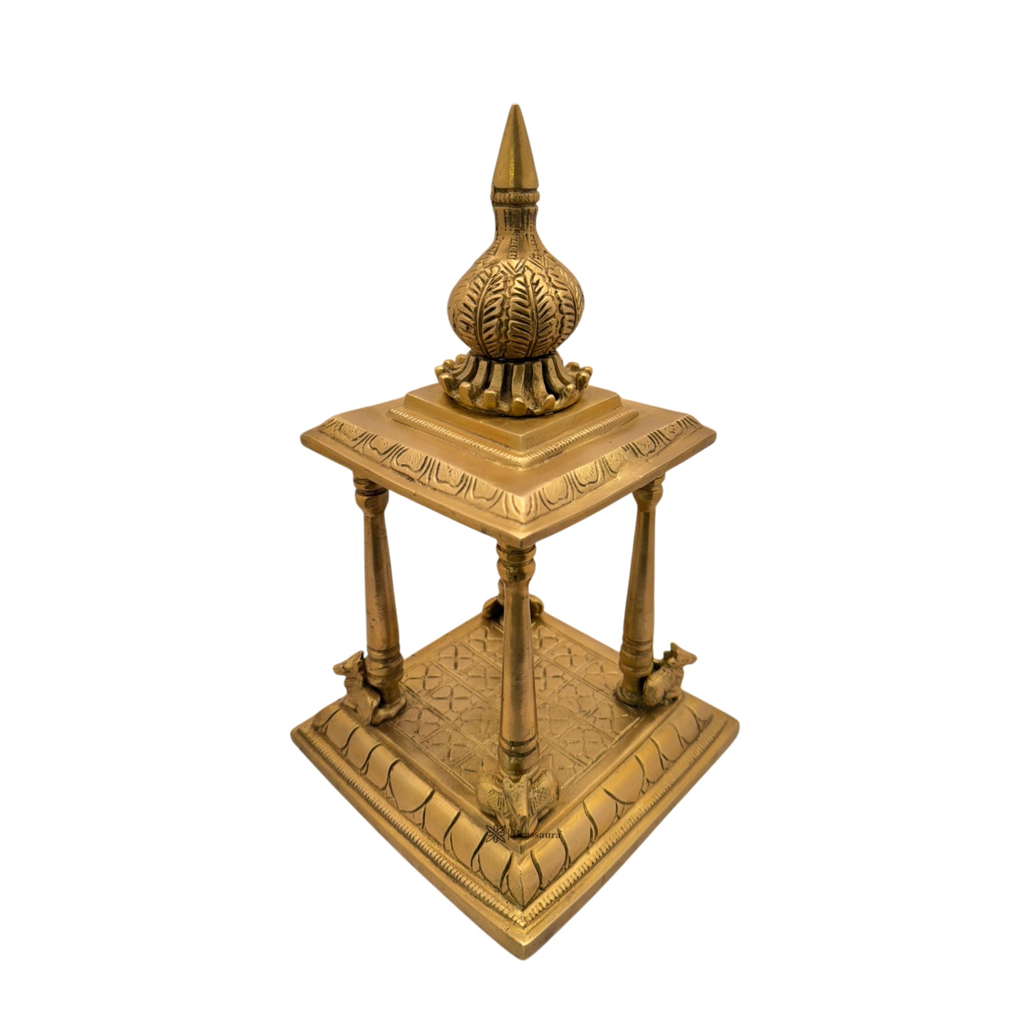 Brass Temple Statue for Home and Decor Gifts Weight 4.3 Kg Height 25 cm