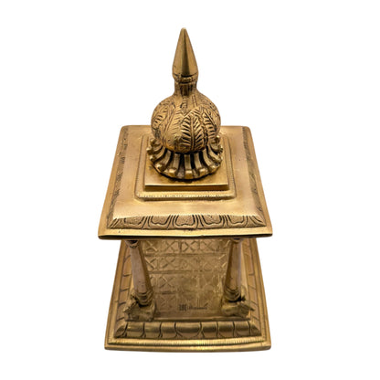 Brass Temple Statue for Home and Decor Gifts Weight 4.3 Kg Height 25 cm