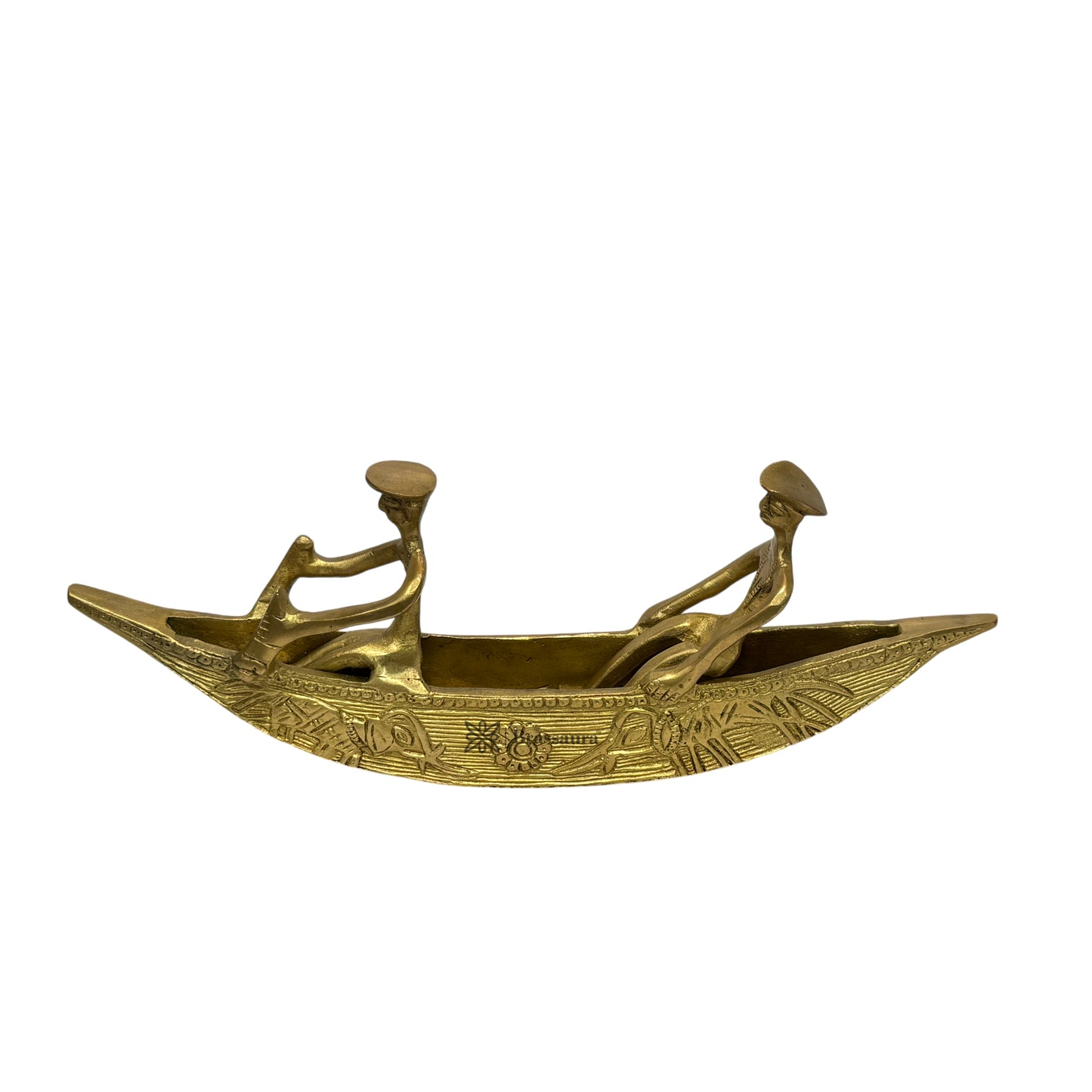 Brass Boat for Home and Decor Show Piece Weight 1.6 Kg Height 14 cm