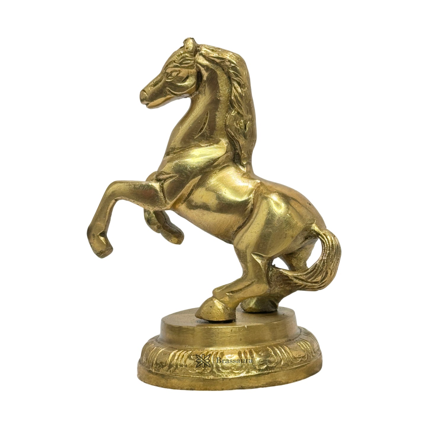 Brass Horse for Home and Decor Show Piece Weight .45 Kg Height 15 cm