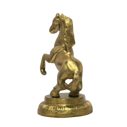 Brass Horse for Home and Decor Show Piece Weight .45 Kg Height 15 cm