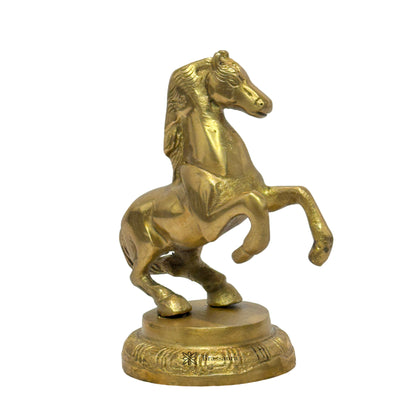 Brass Horse for Home and Decor Show Piece Weight .45 Kg Height 15 cm