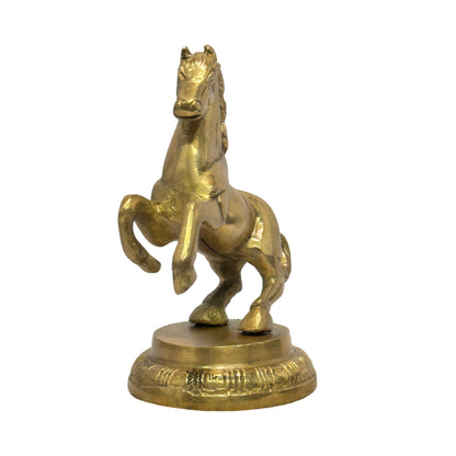 Brass Horse for Home and Decor Show Piece Weight .45 Kg Height 15 cm