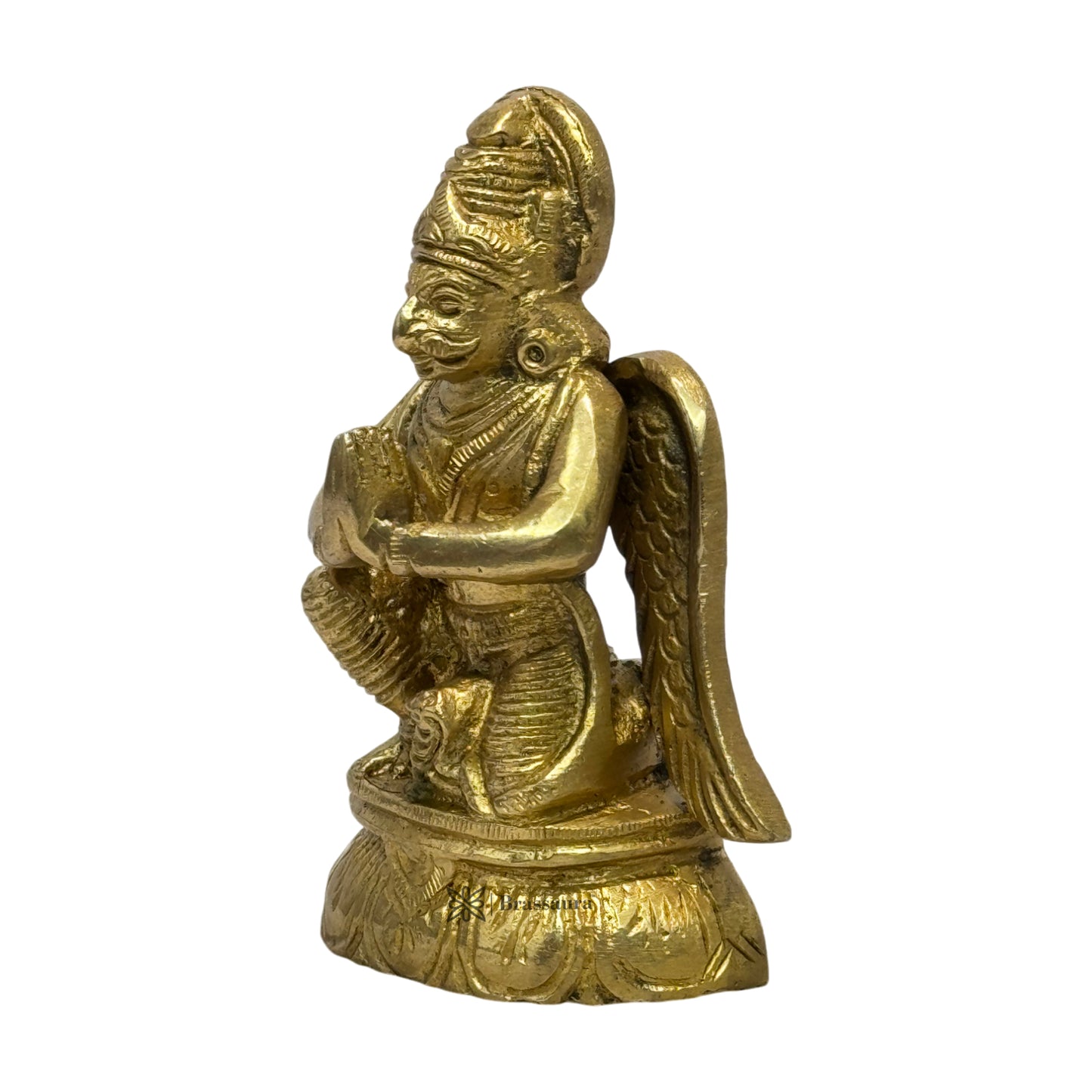 Brass Garud Home and Decor Show Piece for Living Room Weight 0.35 Kg Height 12 cm