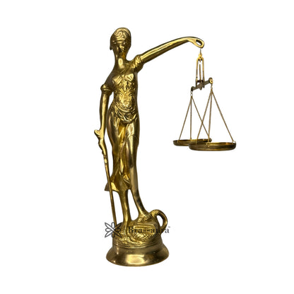 Brass Blind Statue for Home and Decor Weight 3 Kg Height 35 cm