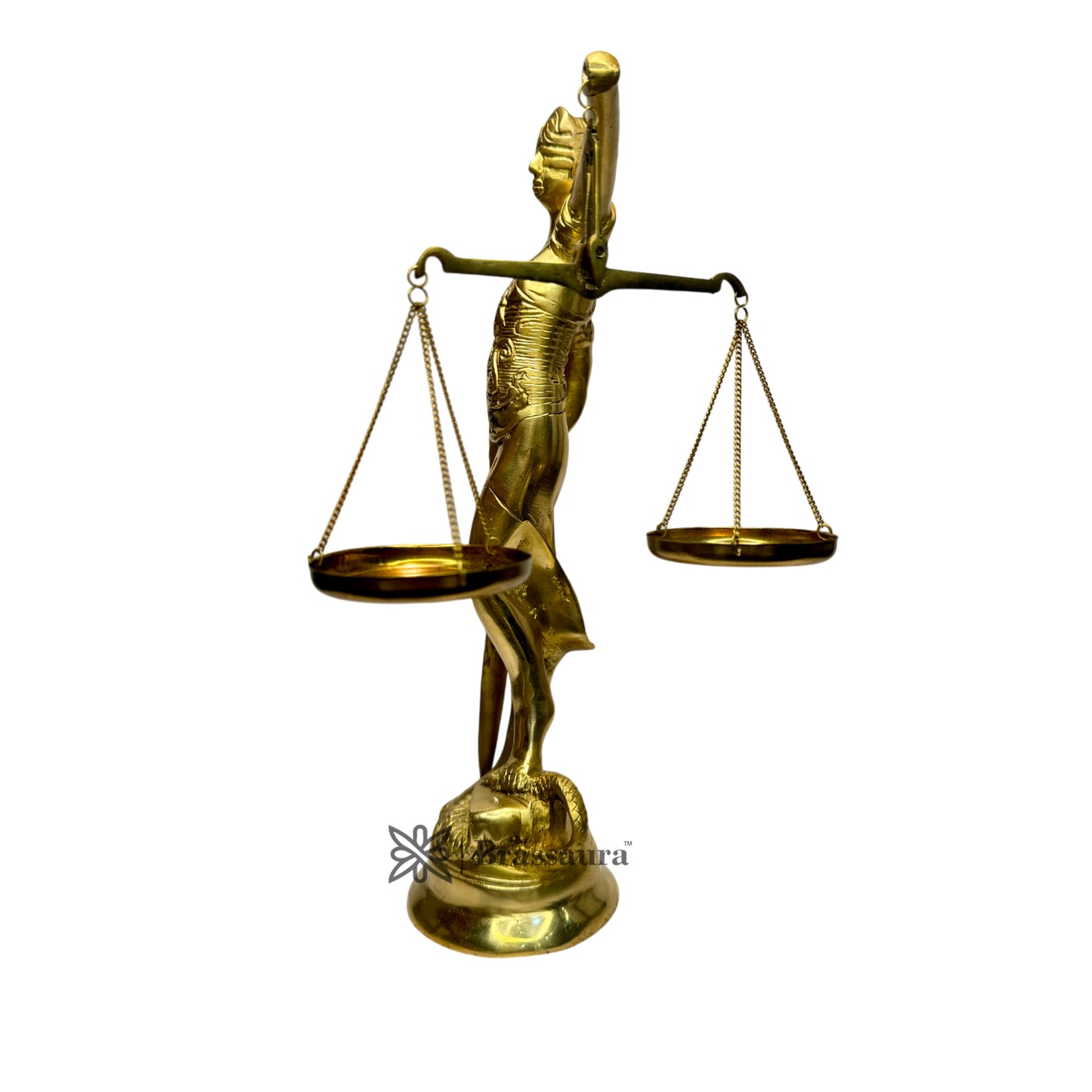 Brass Blind Statue for Home and Decor Weight 3 Kg Height 35 cm