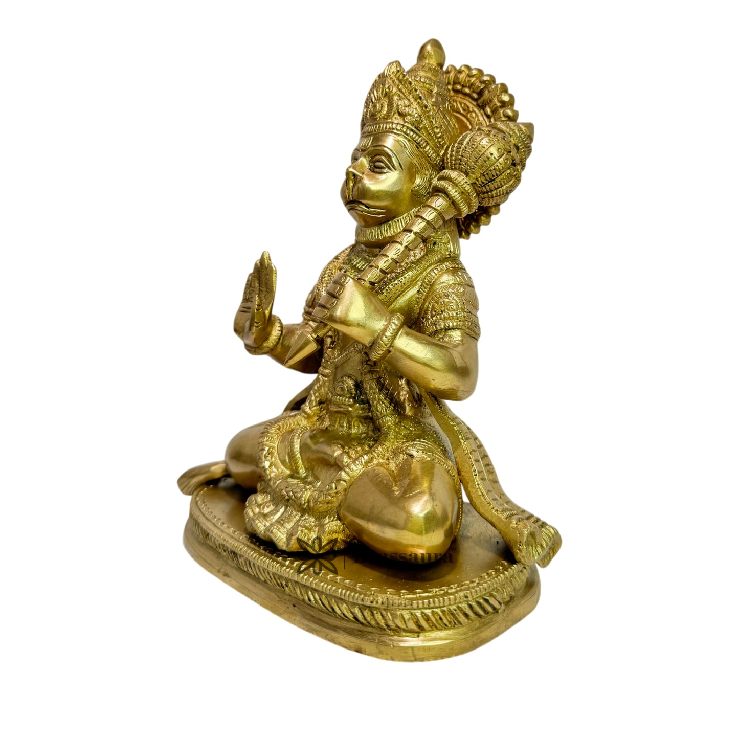 Brass Hanuman Bhagwan Murti for Home and Decor Weight 1.8 kg Height 23 cm