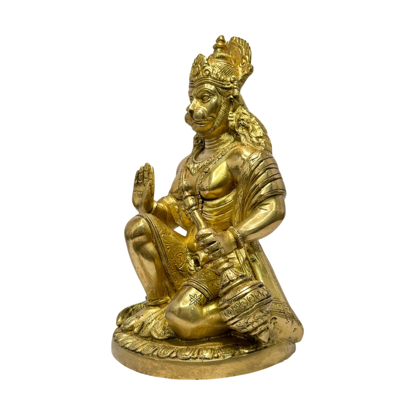 Brass Hanuman Bhagwan Murti for Home and Decor Weight 3.3 kg Height 23 cm