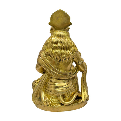 Brass Hanuman Bhagwan Murti for Home and Decor Weight 3.3 kg Height 23 cm