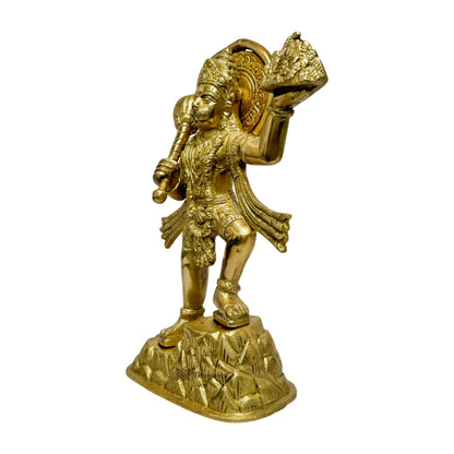 Hanuman ji Idol with Dronagiri Hill for Home and Decor Weight 1.8 Kg Height 27 cm