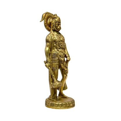 Brass Sankat Mochan Hanuman Bhagwan Murti for Home and Decor Weight 2.2 kg Height 33 cm