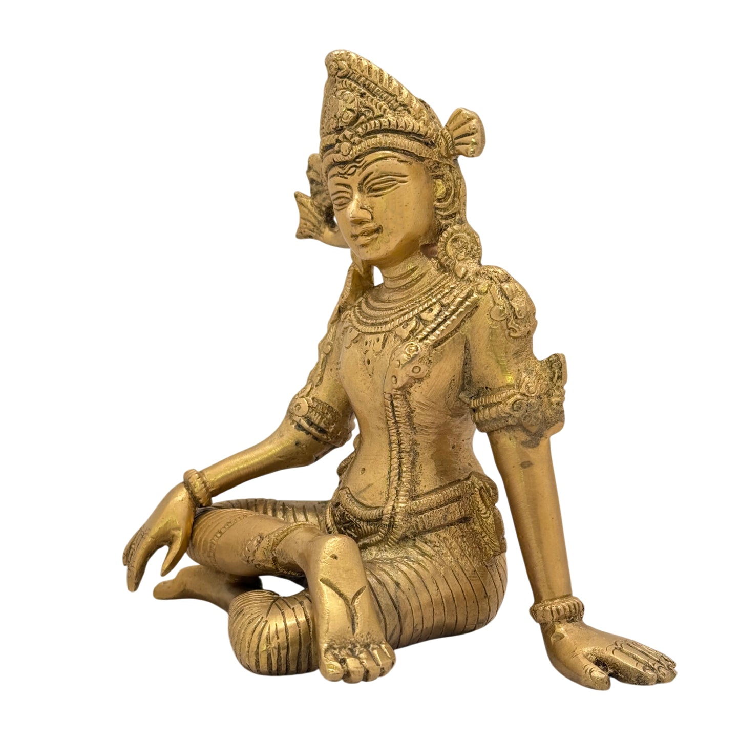 Brass Indra Dev Murti for Home and Decor Show Piece Height 26 cm Weight 1.1 Kg