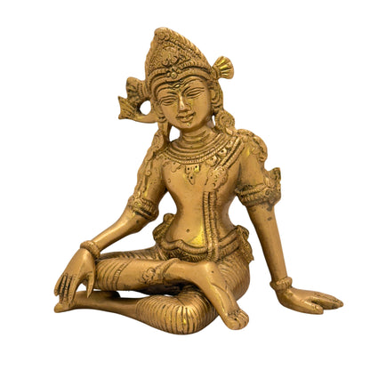 Brass Indra Dev Murti for Home and Decor Show Piece Height 26 cm Weight 1.1 Kg