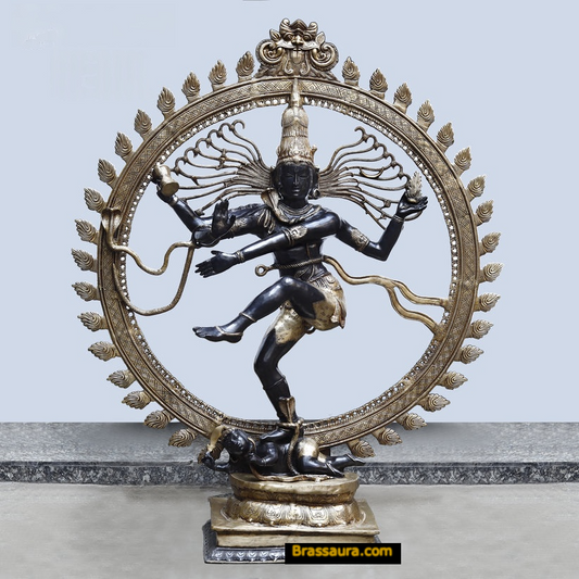 Brass Natraja Statue Black finish 71” Inches