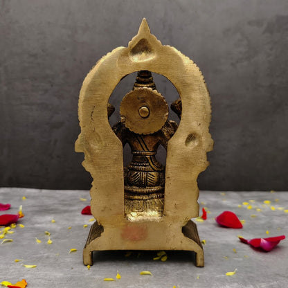 BRASS LAKSHMI IDOL HEIGHT 7.5 INCH