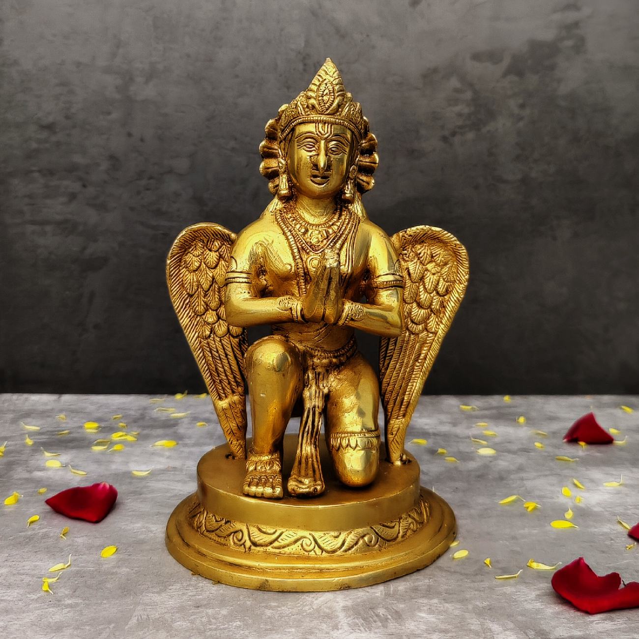 BRASS GARUDA STATUE HEIGHT 9 INCH