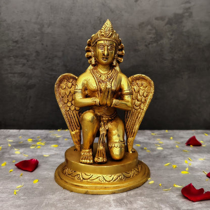 BRASS GARUDA STATUE HEIGHT 9 INCH