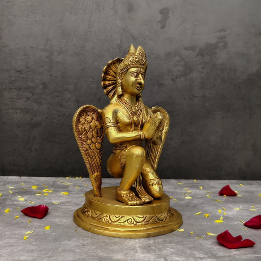 BRASS GARUDA STATUE HEIGHT 9 INCH