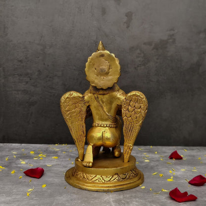 BRASS GARUDA STATUE HEIGHT 9 INCH