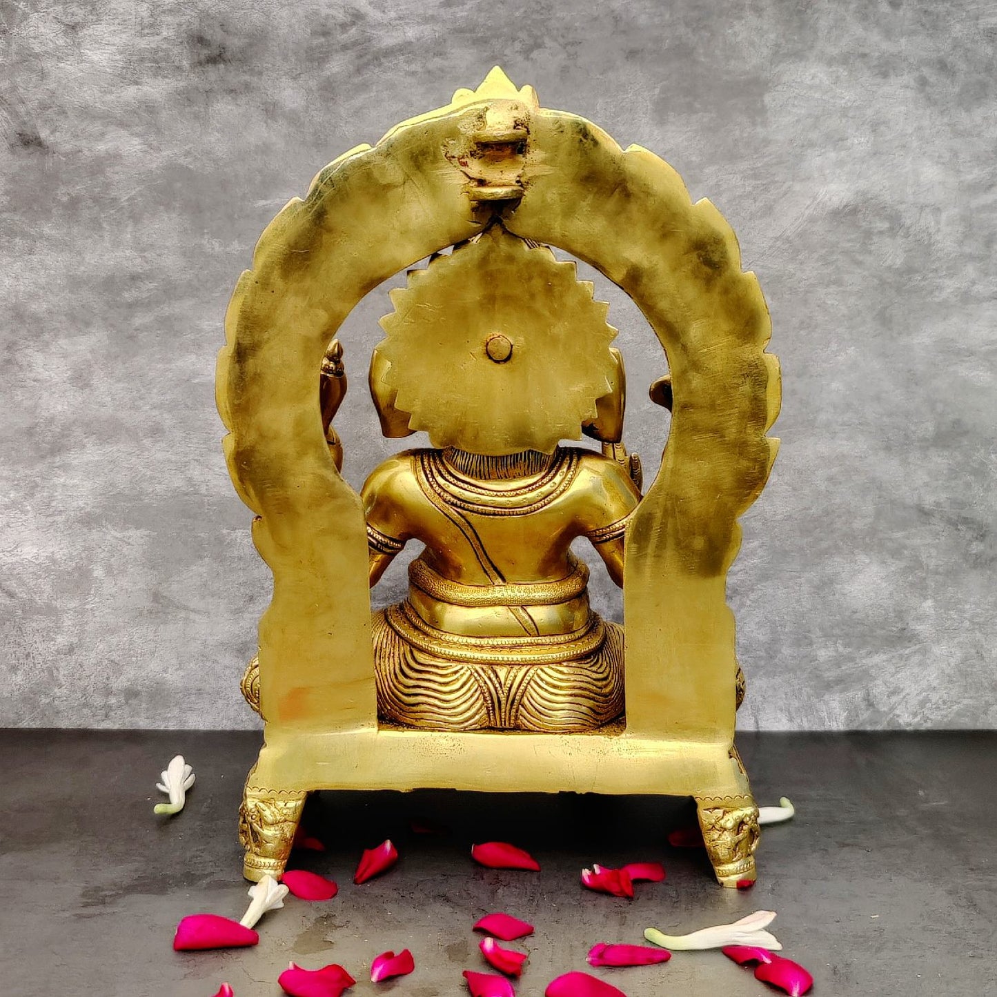 Brassaura® Lord Ganesha Brass Idol | Pure Brass | Height 17 Inches & Weight 11.5 kgs