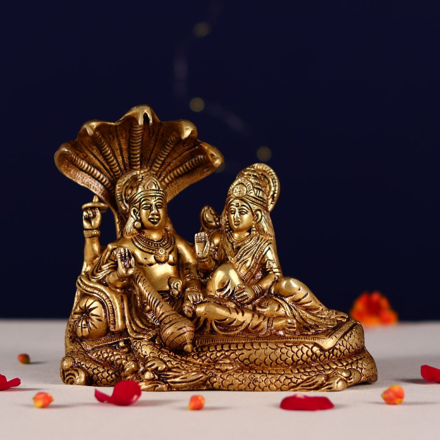 BRASS LAXMI NARAYAN HEIGHT 6.5 INCH