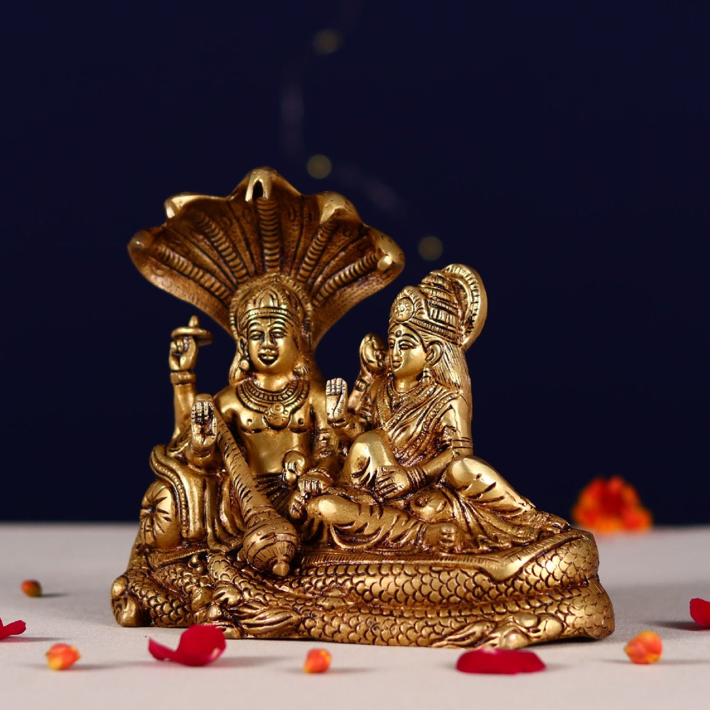 BRASS LAXMI NARAYAN HEIGHT 6.5 INCH