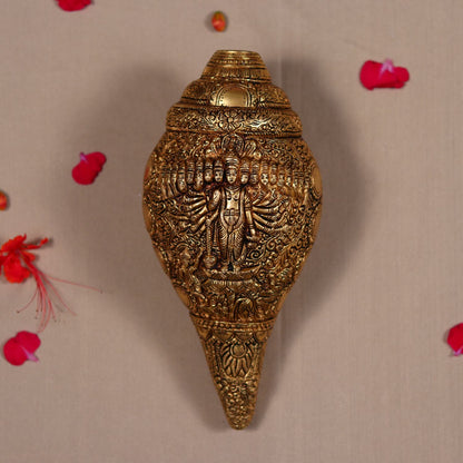 BRASS VISHWAROOPAM VISHNU CONCH