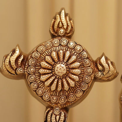 Brassaura® Wall Hanging Tirupati Balaji in Pure Brass | Height 16 Inches