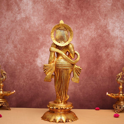 LARGE BRASS RADHA KRISHNA IDOL 27 INCHES