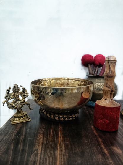 Brassaura® Handcrafted 7 Chakra Singing Bowl Set | Tuned C, D, E, F, G, A & B Notes | Himalayan Sound Healing Bowls for Meditation & Yoga