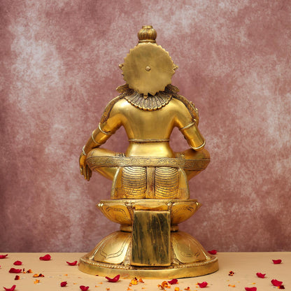 BRASS LORD AYYAPPA/AYYAPPAN IDOL HEIGHT 30 INCH