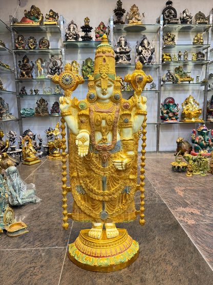 Brass Balaji Idol For Home Decor Height 48 Inch & Weight 48 Kg