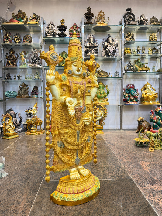 Brass Balaji Idol For Home Decor Height 48 Inch & Weight 48 Kg