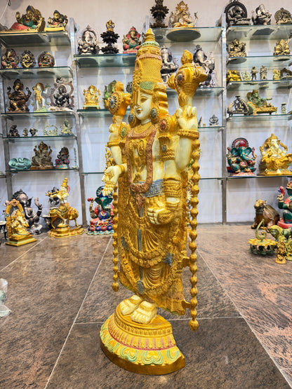 Brass Balaji Idol For Home Decor Height 48 Inch & Weight 48 Kg
