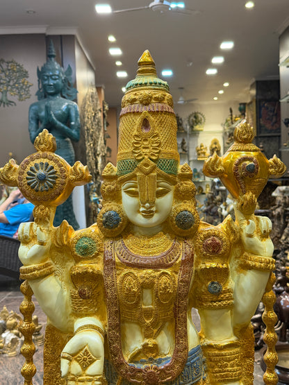 Brass Balaji Idol For Home Decor Height 48 Inch & Weight 48 Kg