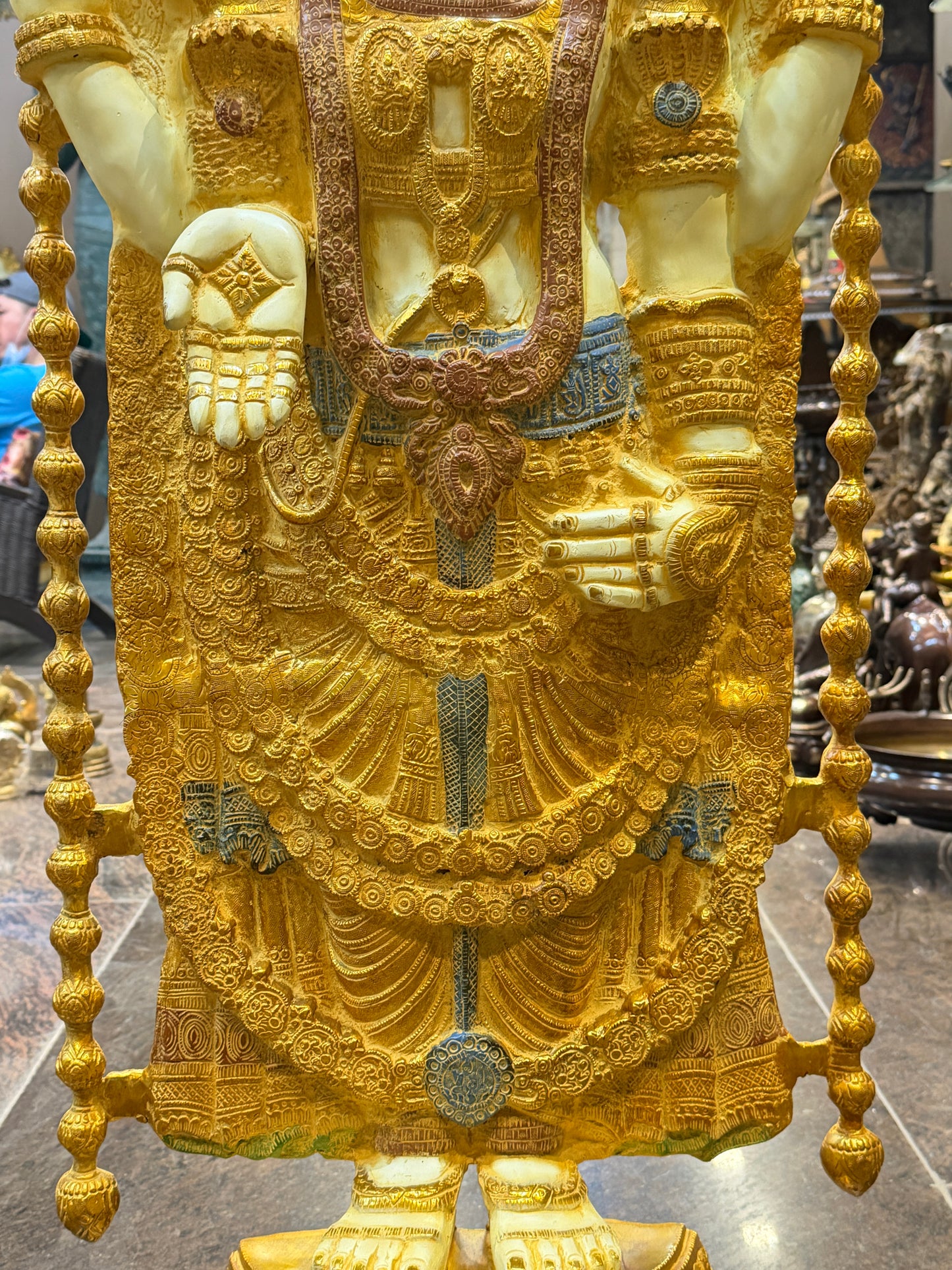 Brass Balaji Idol For Home Decor Height 48 Inch & Weight 48 Kg