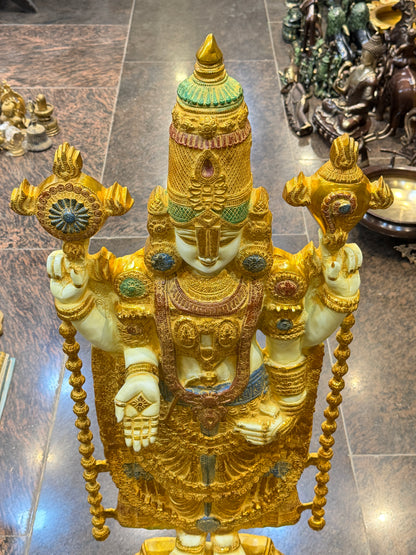 Brass Balaji Idol For Home Decor Height 48 Inch & Weight 48 Kg