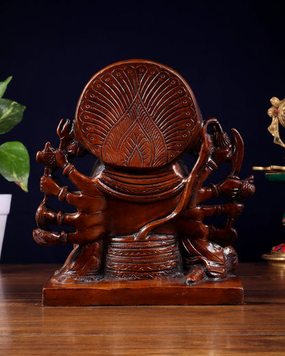 Brassaura™ Panchmukhi Hanuman Statue | Pure Brass with Chola Tone | Height 7.5 Inches & Weight 3.7 Kgs