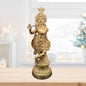 Brass Krishna Murti for Home and Decor Living Room Weight 5 Kg Height 41 cm